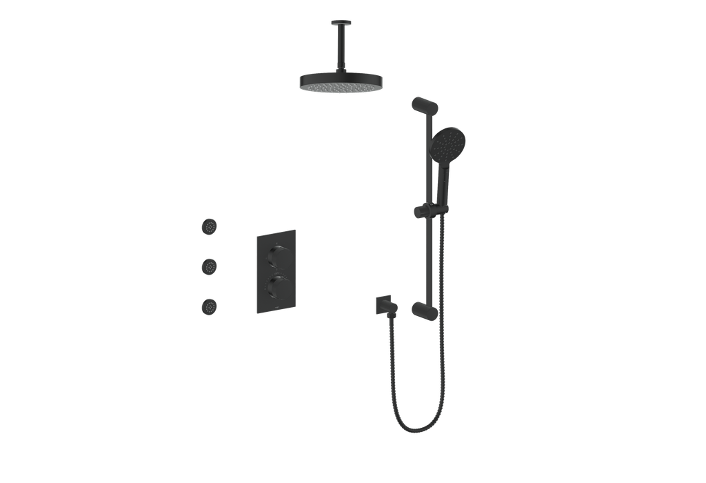 MOND 3-WAY TH SHOWER KIT WITH BODY JETS AND 6" CEILING ARM