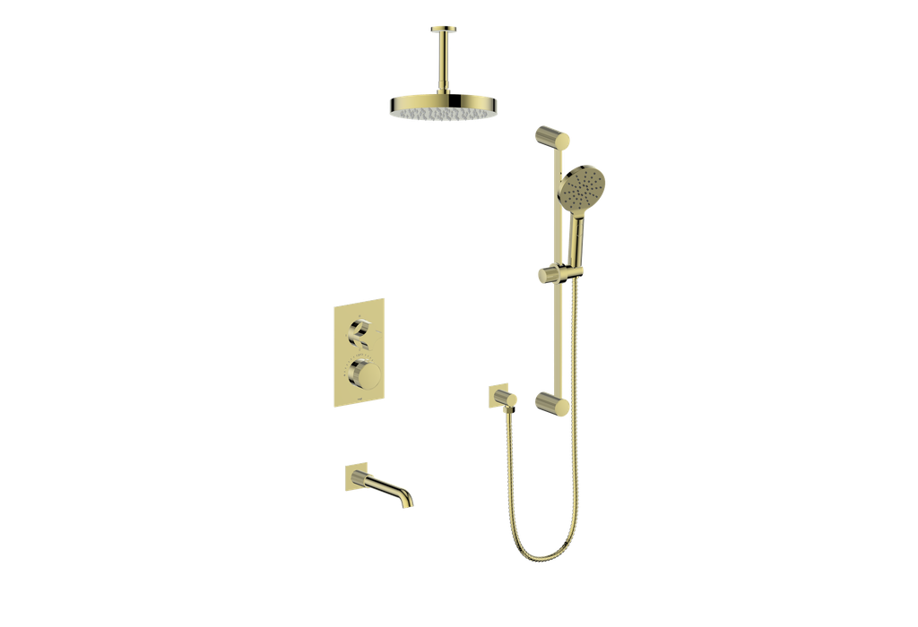 MOND 3-WAY TH SHOWER KIT WITH 6" CEILING ARM
