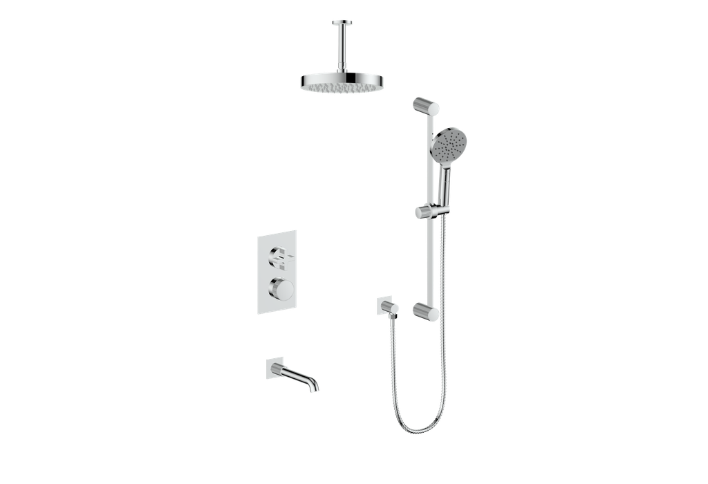 MOND 3-WAY TH SHOWER KIT WITH 6" CEILING ARM