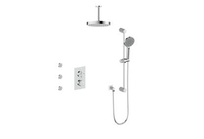 MOND 3-WAY TH SHOWER KIT WITH BODY JETS AND 6" CEILING ARM