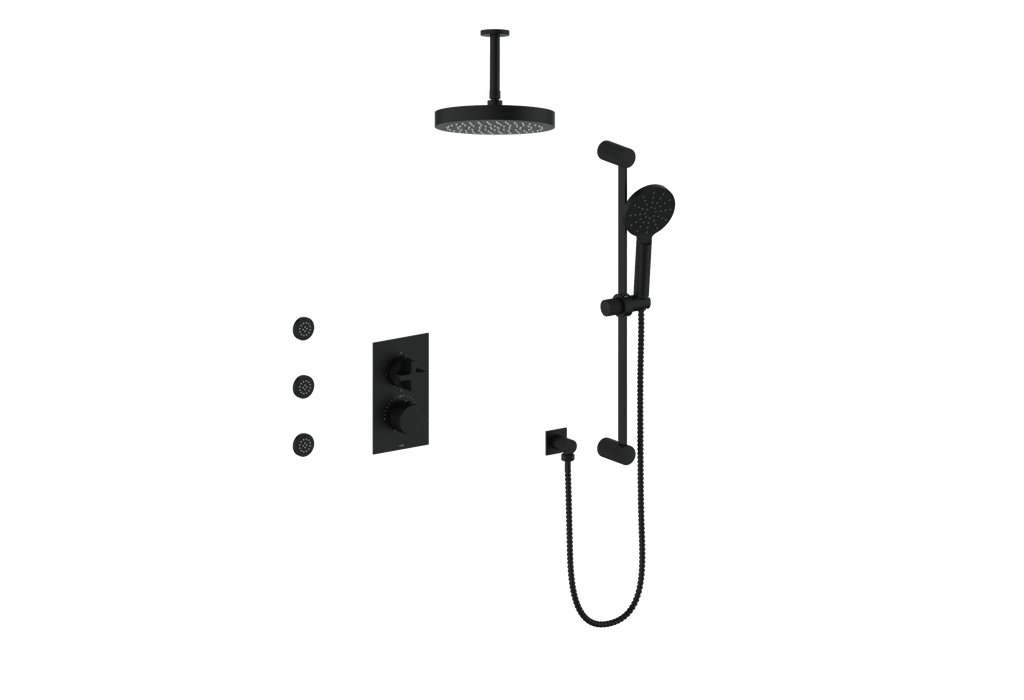 MOND 3-WAY TH SHOWER KIT WITH BODY JETS AND 6" CEILING ARM