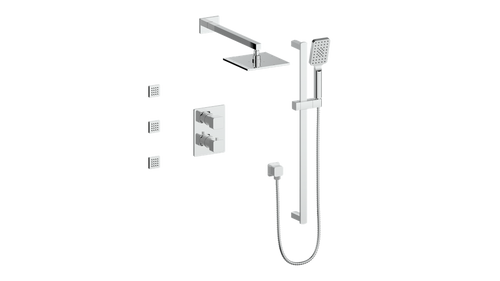 Vogt Niveau 3-Way TH Shower Kit with Body Jets CC