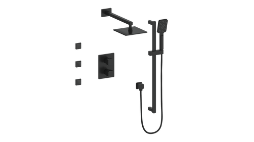 Vogt Niveau 3-Way TH Shower Kit with Body Jets CC