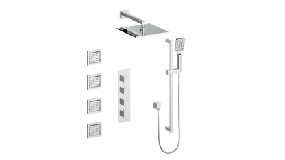 Vogt Niveau 3/4" High-Flow TH Shower Kit with Body Jets CC