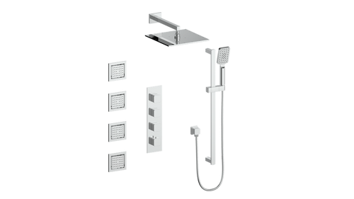 Vogt Niveau 3/4" High-Flow TH Shower Kit with Body Jets CC