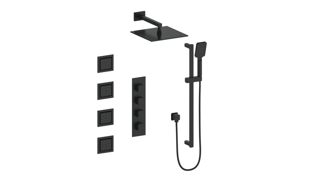 Vogt Niveau 3/4" High-Flow TH Shower Kit with Body Jets CC