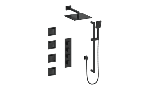 Vogt Niveau 3/4" High-Flow TH Shower Kit with Body Jets CC