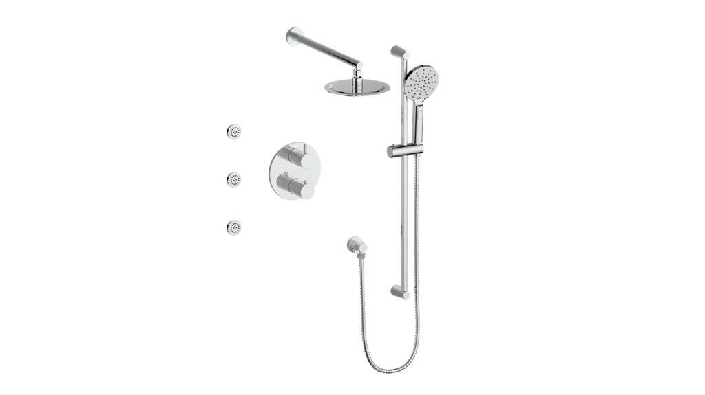 Vogt Worgl 3-Way TH Shower Kit with Body Jets CC