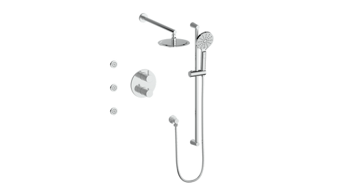 Vogt Worgl 3-Way TH Shower Kit with Body Jets CC