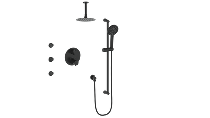 Vogt Worgl 3-Way TH Shower Kit with Body Jets and 6" Ceiling Arm CC