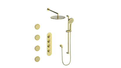 Vogt Worgl 3/4" High-Flow TH Shower Kit with Body Jets CC