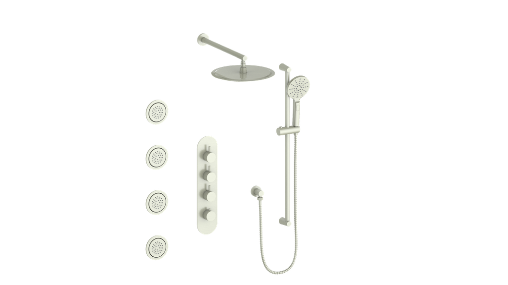 Vogt Worgl 3/4" High-Flow TH Shower Kit with Body Jets CC