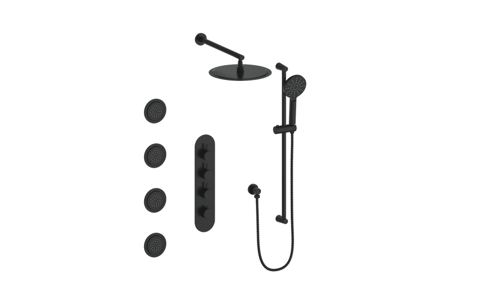 Vogt Worgl 3/4" High-Flow TH Shower Kit with Body Jets CC
