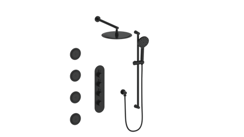 Vogt Worgl 3/4" High-Flow TH Shower Kit with Body Jets CC