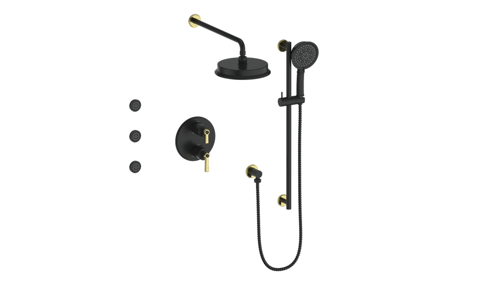 ZEHN 3-WAY TH SHOWER KIT WITH BODY JETS