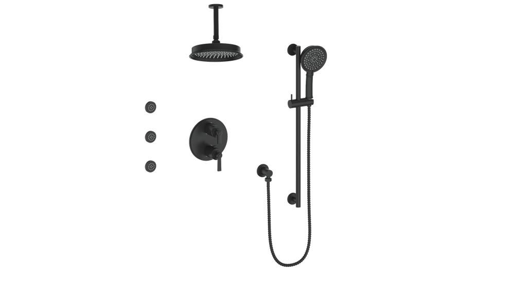 Vogt ZEHN 3-WAY TH SHOWER KIT WITH BODY JETS AND 6" CEILING ARM