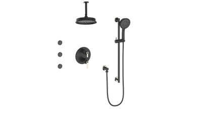Vogt ZEHN 3-WAY TH SHOWER KIT WITH BODY JETS AND 6" CEILING ARM