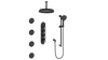 ZEHN 3/4" HIGH-FLOW TH SHOWER KIT WITH BODY JETS AND 6" CEILING ARM