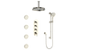 ZEHN 3/4" HIGH-FLOW TH SHOWER KIT WITH BODY JETS AND 6" CEILING ARM