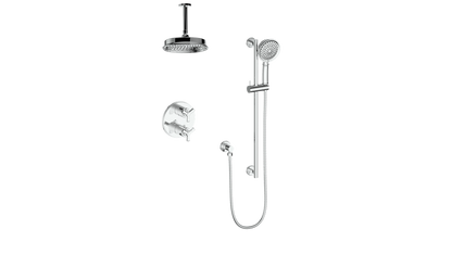 ZEHN 2-WAY SHOWER KIT WITH 6" CEILING ARM