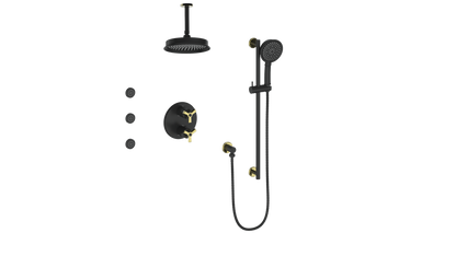 Vogt ZEHN 3-WAY TH SHOWER KIT WITH BODY JETS AND 6" CEILING ARM