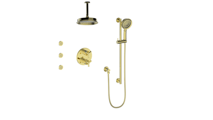 Vogt ZEHN 3-WAY TH SHOWER KIT WITH BODY JETS AND 6" CEILING ARM