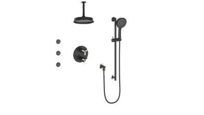 Vogt ZEHN 3-WAY TH SHOWER KIT WITH BODY JETS AND 6" CEILING ARM