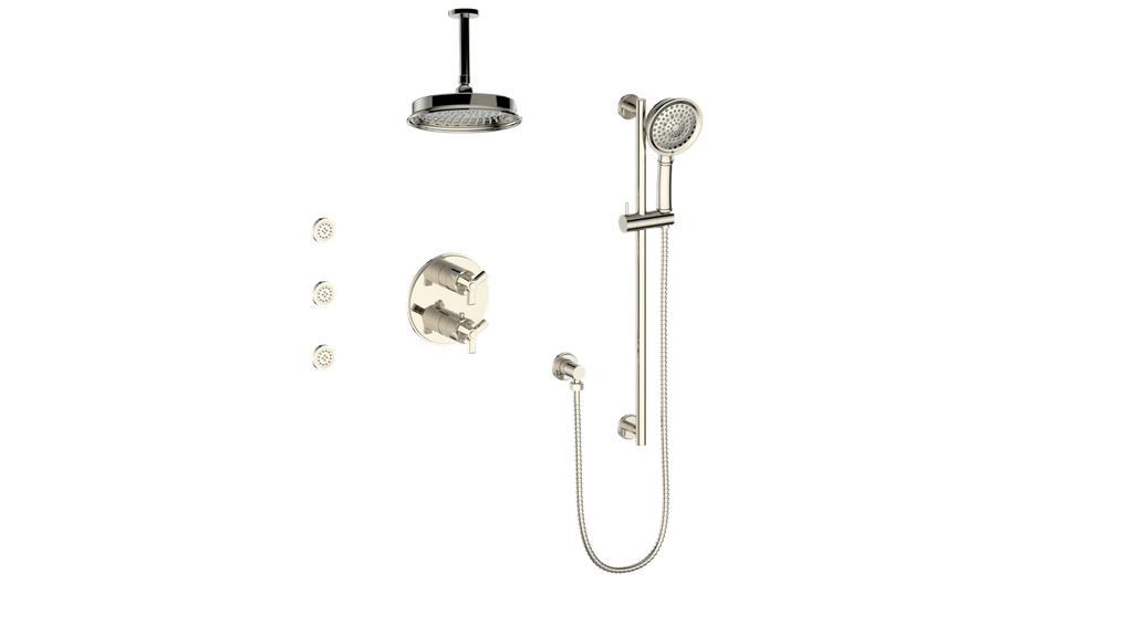 Vogt ZEHN 3-WAY TH SHOWER KIT WITH BODY JETS AND 6" CEILING ARM