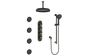 ZEHN 3/4" HIGH-FLOW TH SHOWER KIT WITH BODY JETS AND 6" CEILING ARM