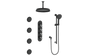 ZEHN 3/4" HIGH-FLOW TH SHOWER KIT WITH BODY JETS AND 6" CEILING ARM
