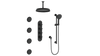 ZEHN 3/4" HIGH-FLOW TH SHOWER KIT WITH BODY JETS AND 6" CEILING ARM