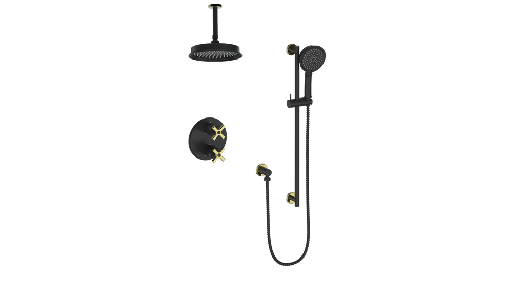 ZEHN 2-WAY SHOWER KIT WITH 6" CEILING ARM