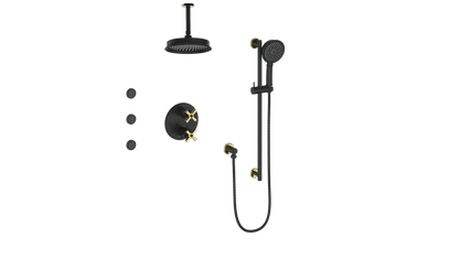 Vogt ZEHN 3-WAY TH SHOWER KIT WITH BODY JETS AND 6" CEILING ARM