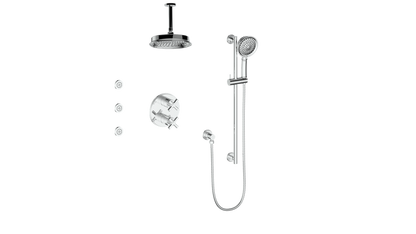 Vogt ZEHN 3-WAY TH SHOWER KIT WITH BODY JETS AND 6" CEILING ARM