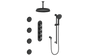 ZEHN 3/4" HIGH-FLOW TH SHOWER KIT WITH BODY JETS AND 6" CEILING ARM