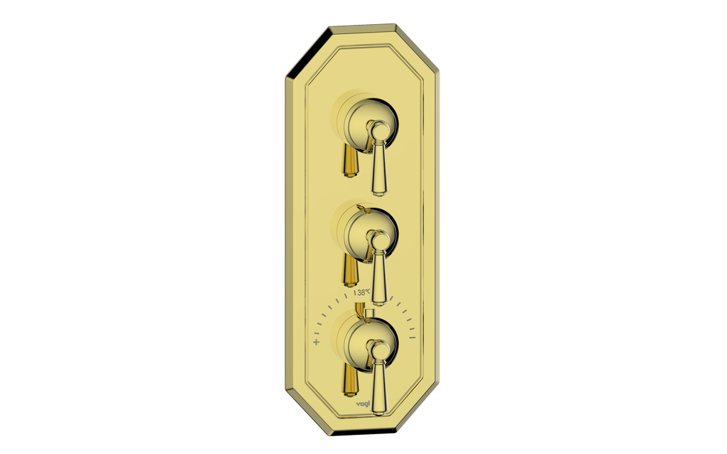 CARINTHIA TRIM FOR 3/4" HIGH-FLOW TH VALVE WITH 2 VOLUME CONTROLS