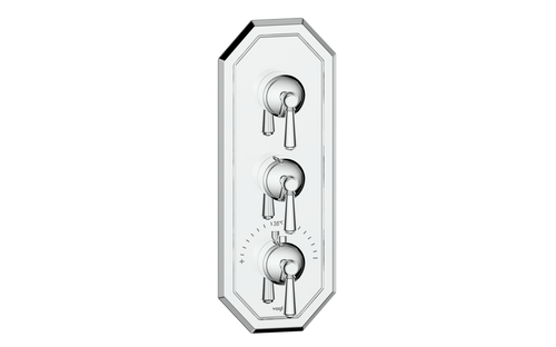 CARINTHIA TRIM FOR 3/4" HIGH-FLOW TH VALVE WITH 2 VOLUME CONTROLS