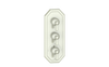 CARINTHIA TRIM FOR 3/4" HIGH-FLOW TH VALVE WITH 2 VOLUME CONTROLS