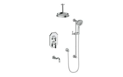 CARINTHIA TRIM FOR 3-WAY TH SHOWER KIT WITH 6" CEILING ARM