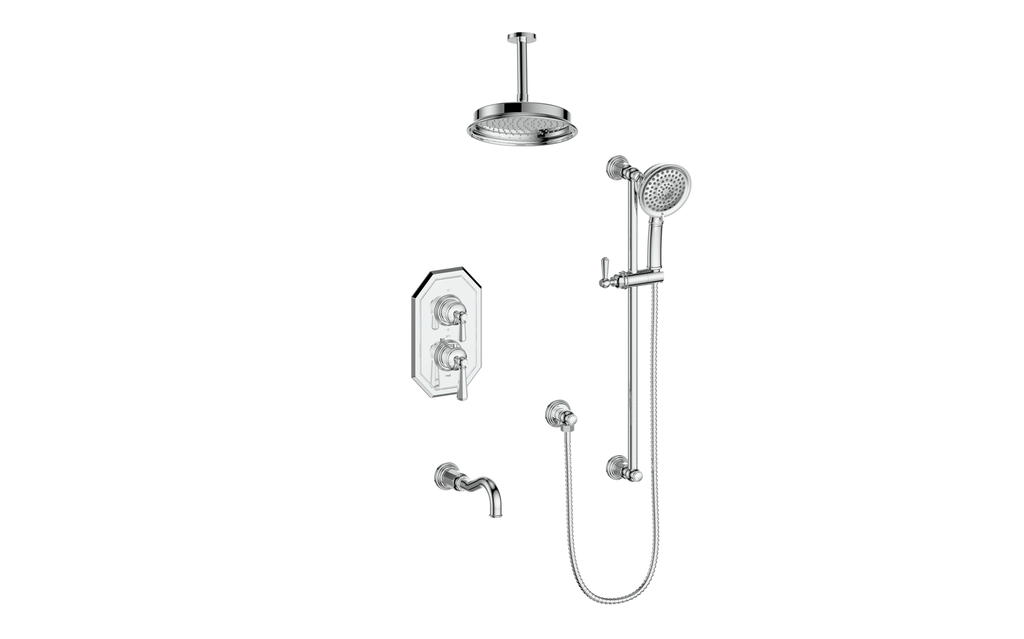 CARINTHIA TRIM FOR 3-WAY TH SHOWER KIT WITH 6" CEILING ARM
