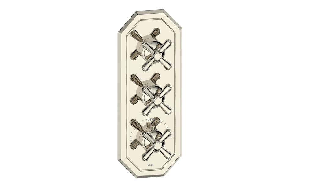 CARINTHIA TRIM FOR 3/4" HIGH-FLOW TH VALVE WITH 2 VOLUME CONTROLS