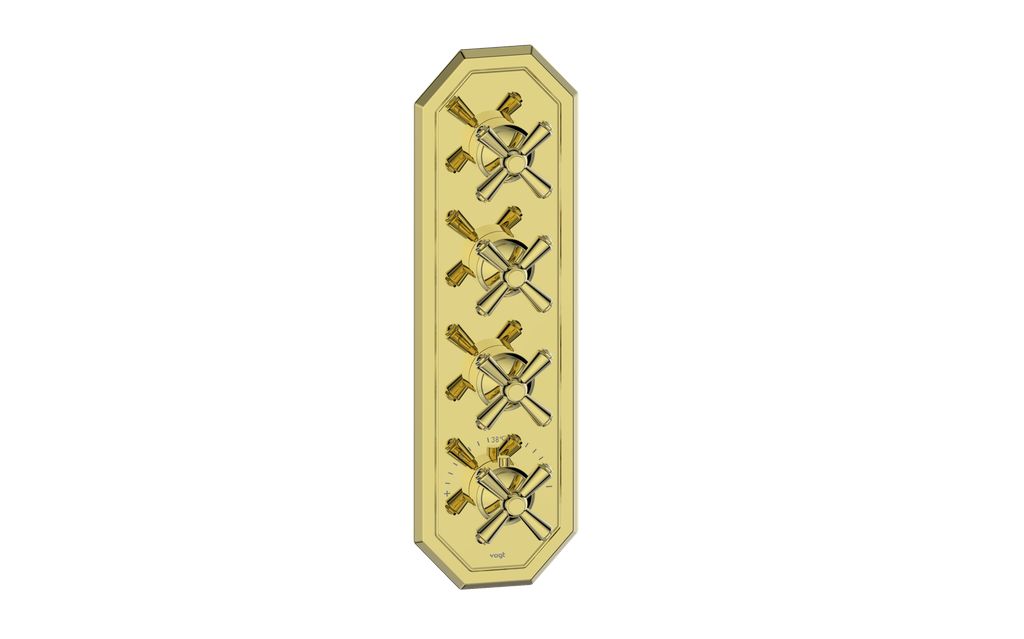 CARINTHIA TRIM FOR 3/4" HIGH-FLOW TH VALVE WITH 3 VOLUME CONTROLS