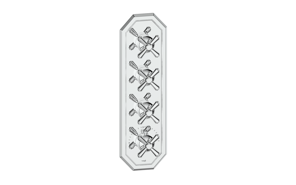 CARINTHIA TRIM FOR 3/4" HIGH-FLOW TH VALVE WITH 3 VOLUME CONTROLS