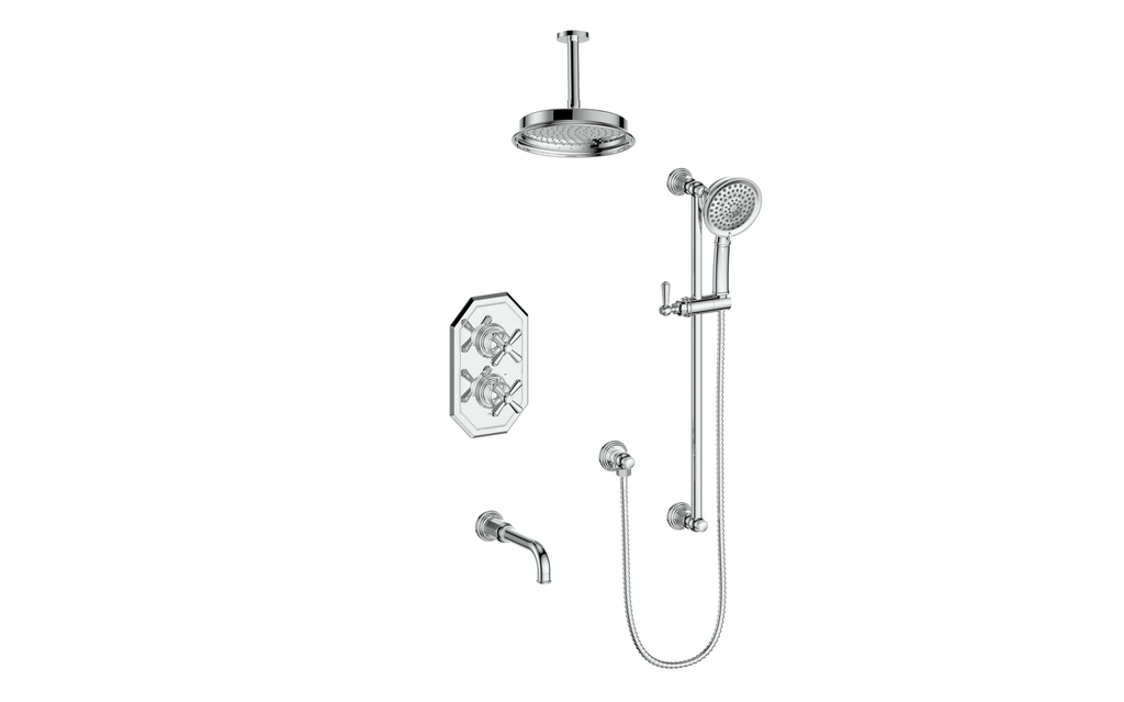 CARINTHIA TRIM FOR 3-WAY TH SHOWER KIT WITH 6" CEILING ARM