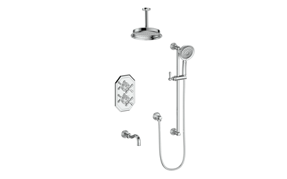 CARINTHIA TRIM FOR 3-WAY TH SHOWER KIT WITH 6" CEILING ARM