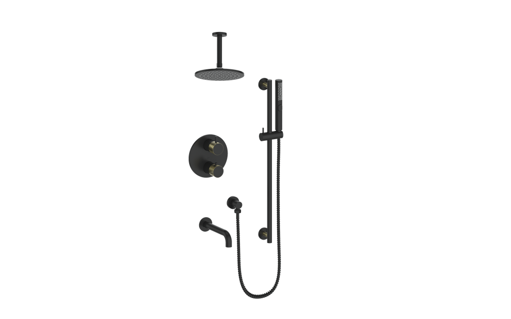 Vogt Drava Trim for 3-Way TH Shower Kit with 6" Ceiling Arm CC