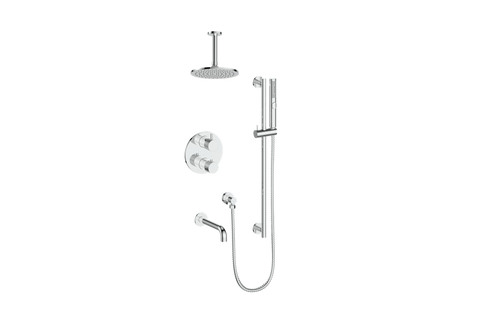 Vogt Drava Trim for 3-Way TH Shower Kit with 6" Ceiling Arm CC