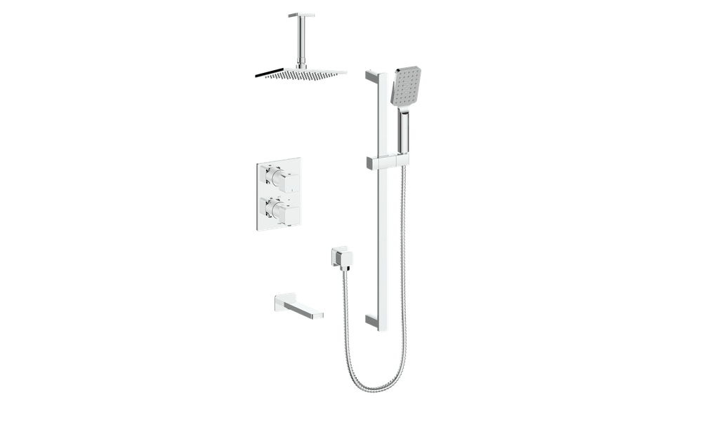 Vogt Niveau Trim for 3-Way TH Shower Kit with 6" Ceiling Arm CC