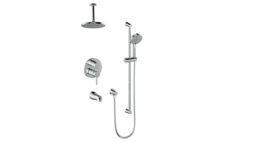 Vogt Worgl Trim for 3-Way PB Shower Kit with 6" Ceiling Arm CC