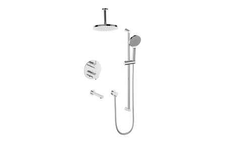 Vogt Worgl Trim for 3-Way TH Shower Kit with 6" Ceiling Arm CC